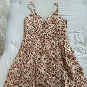 Old Navy Floral Mini Dress - Red and Cream